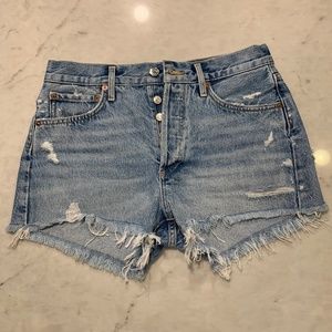 Agolde Parker Denim Shorts Size 27